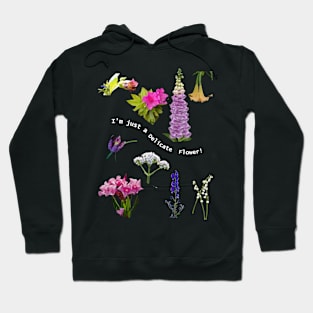 Delicate Flower Dark Hoodie